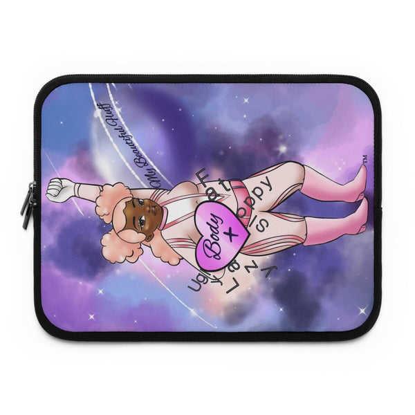 Body Positive Super Hero 13 inch Laptop Sleeve Laptop Sleeve Printify