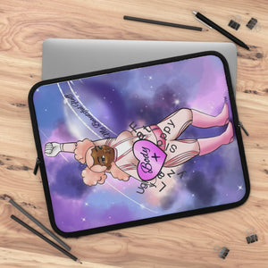 Body Positive Super Hero 13 inch Laptop Sleeve Laptop Sleeve Printify