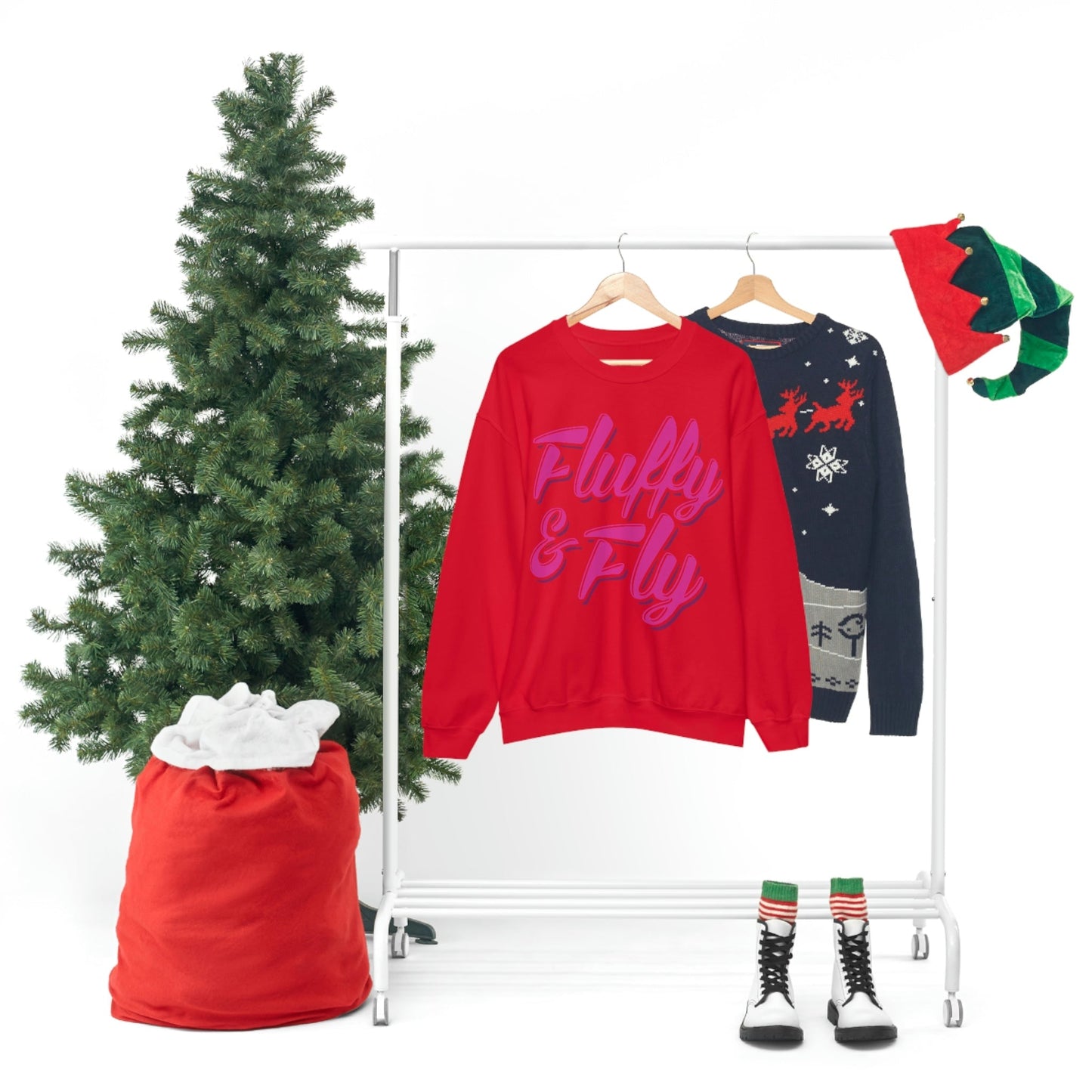 Fluffy & Fly Unisex Heavy Blend™ Crewneck Sweatshirt Sweatshirt Printify