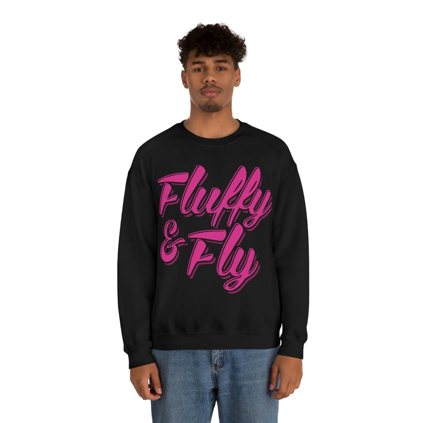 Fluffy & Fly Unisex Heavy Blend™ Crewneck Sweatshirt Sweatshirt Printify