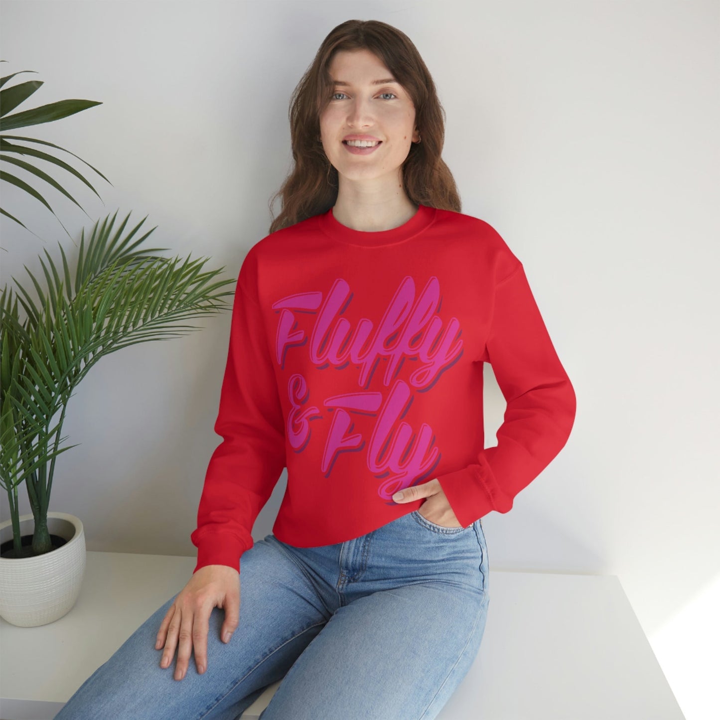 Fluffy & Fly Unisex Heavy Blend™ Crewneck Sweatshirt Sweatshirt Printify