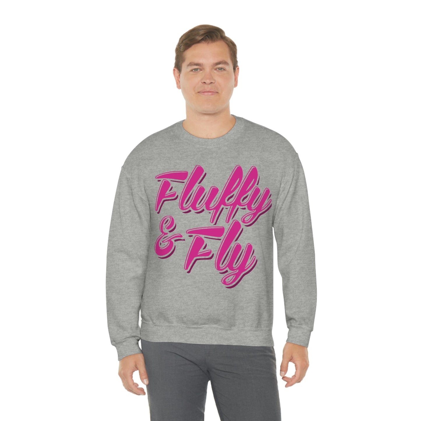 Fluffy & Fly Unisex Heavy Blend™ Crewneck Sweatshirt Sweatshirt Printify 