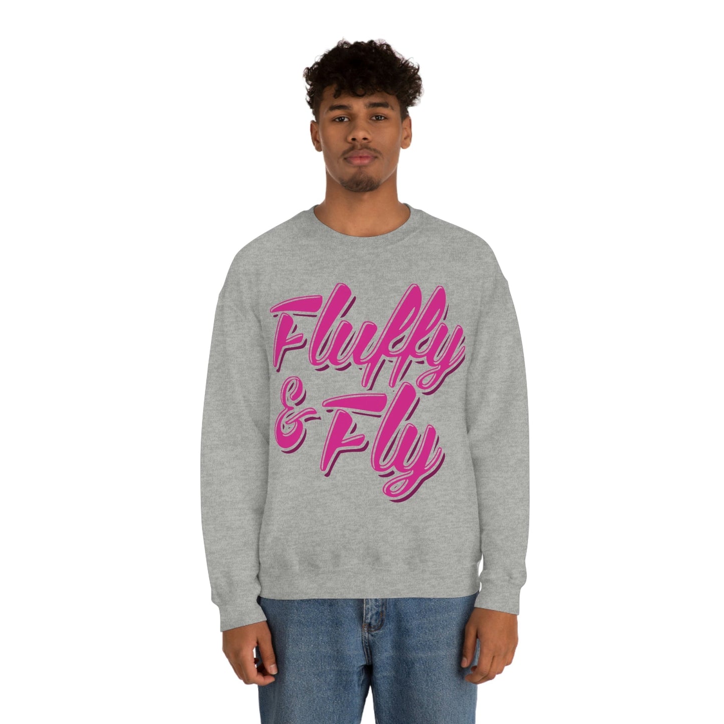 Fluffy & Fly Unisex Heavy Blend™ Crewneck Sweatshirt Sweatshirt Printify