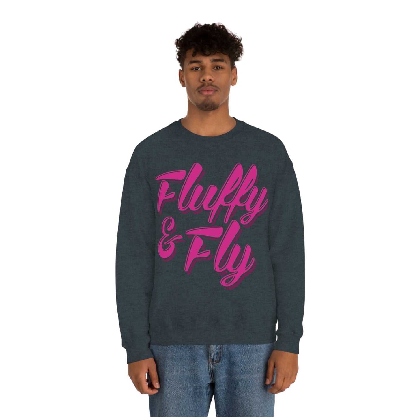 Fluffy & Fly Unisex Heavy Blend™ Crewneck Sweatshirt Sweatshirt Printify