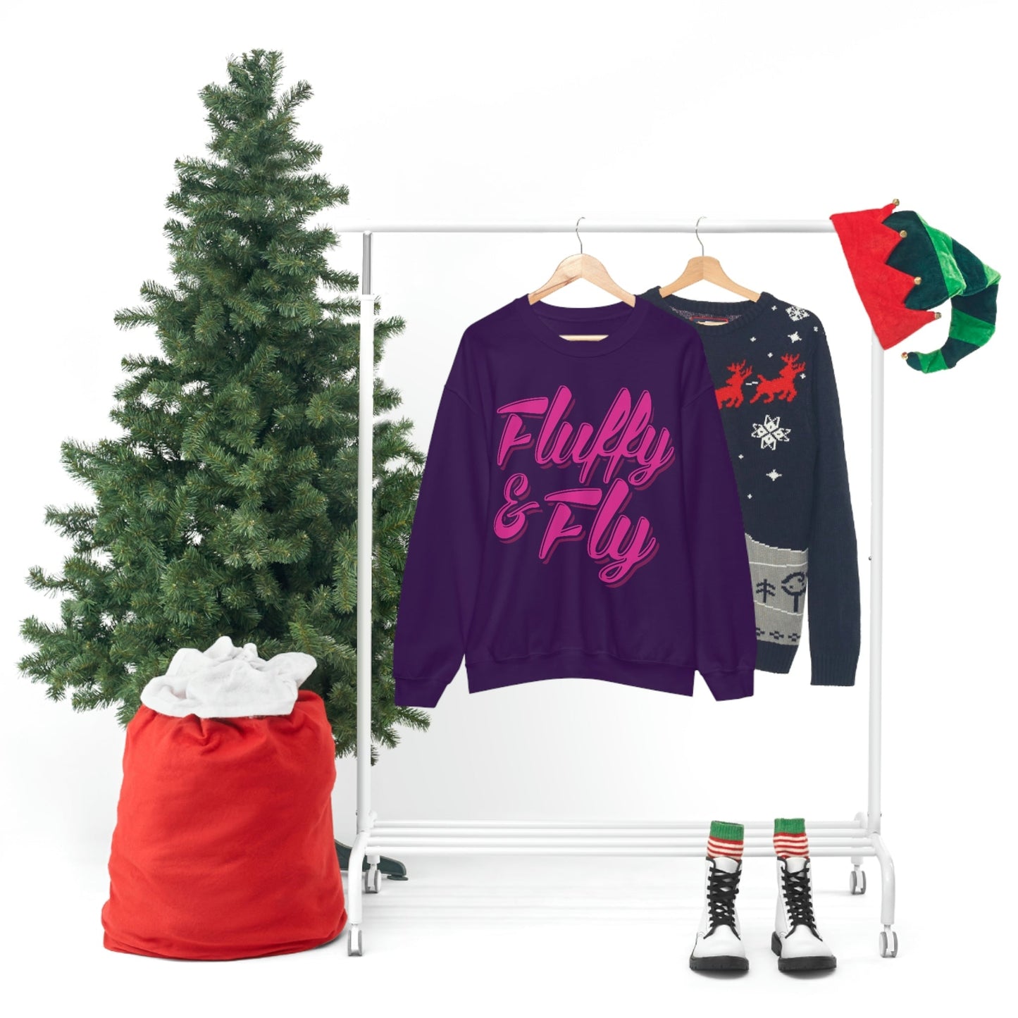 Fluffy & Fly Unisex Heavy Blend™ Crewneck Sweatshirt Sweatshirt Printify