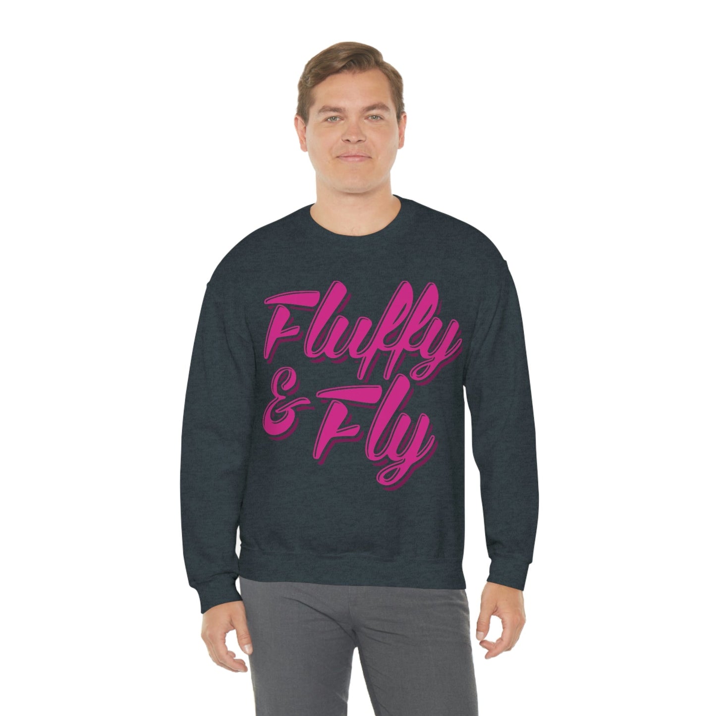 Fluffy & Fly Unisex Heavy Blend™ Crewneck Sweatshirt Sweatshirt Printify