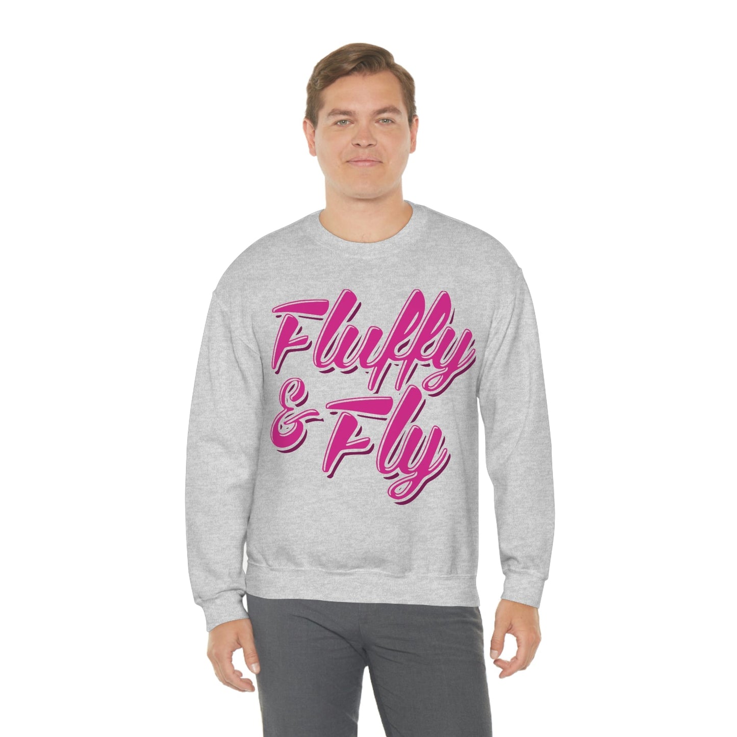 Fluffy & Fly Unisex Heavy Blend™ Crewneck Sweatshirt Sweatshirt Printify
