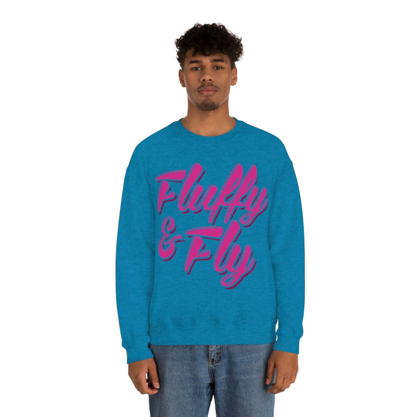 Fluffy & Fly Unisex Heavy Blend™ Crewneck Sweatshirt Sweatshirt Printify 