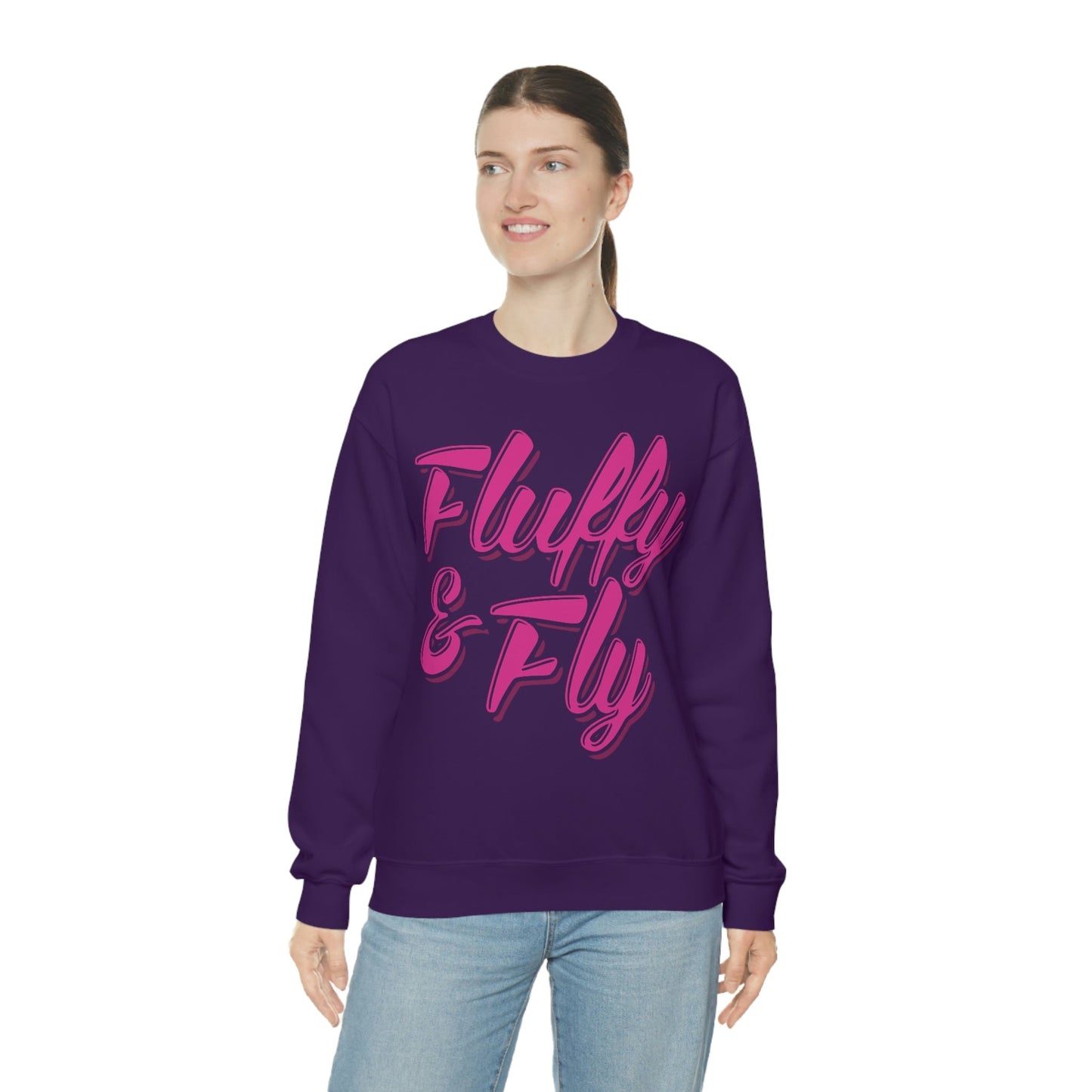 Fluffy & Fly Unisex Heavy Blend™ Crewneck Sweatshirt Sweatshirt Printify