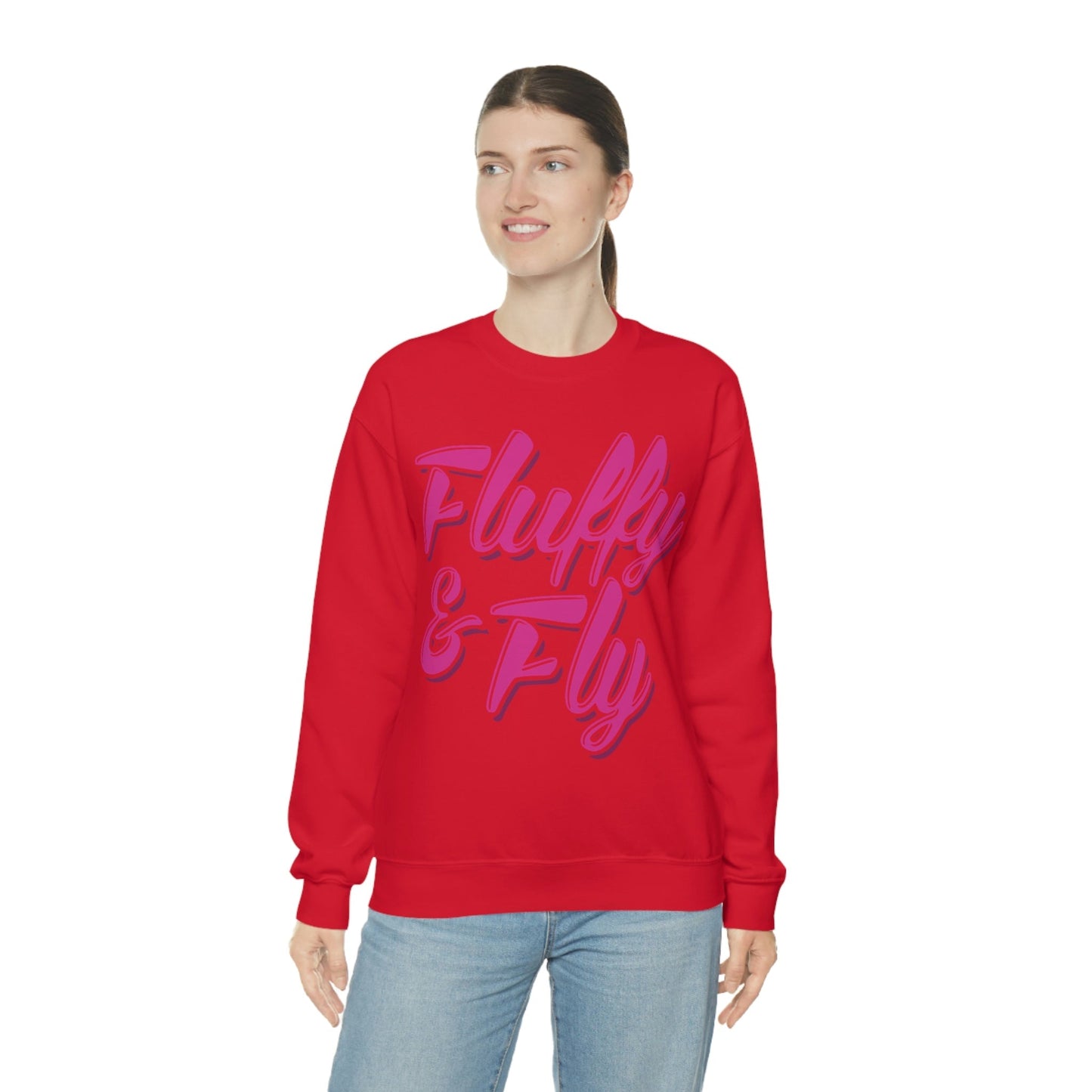 Fluffy & Fly Unisex Heavy Blend™ Crewneck Sweatshirt Sweatshirt Printify