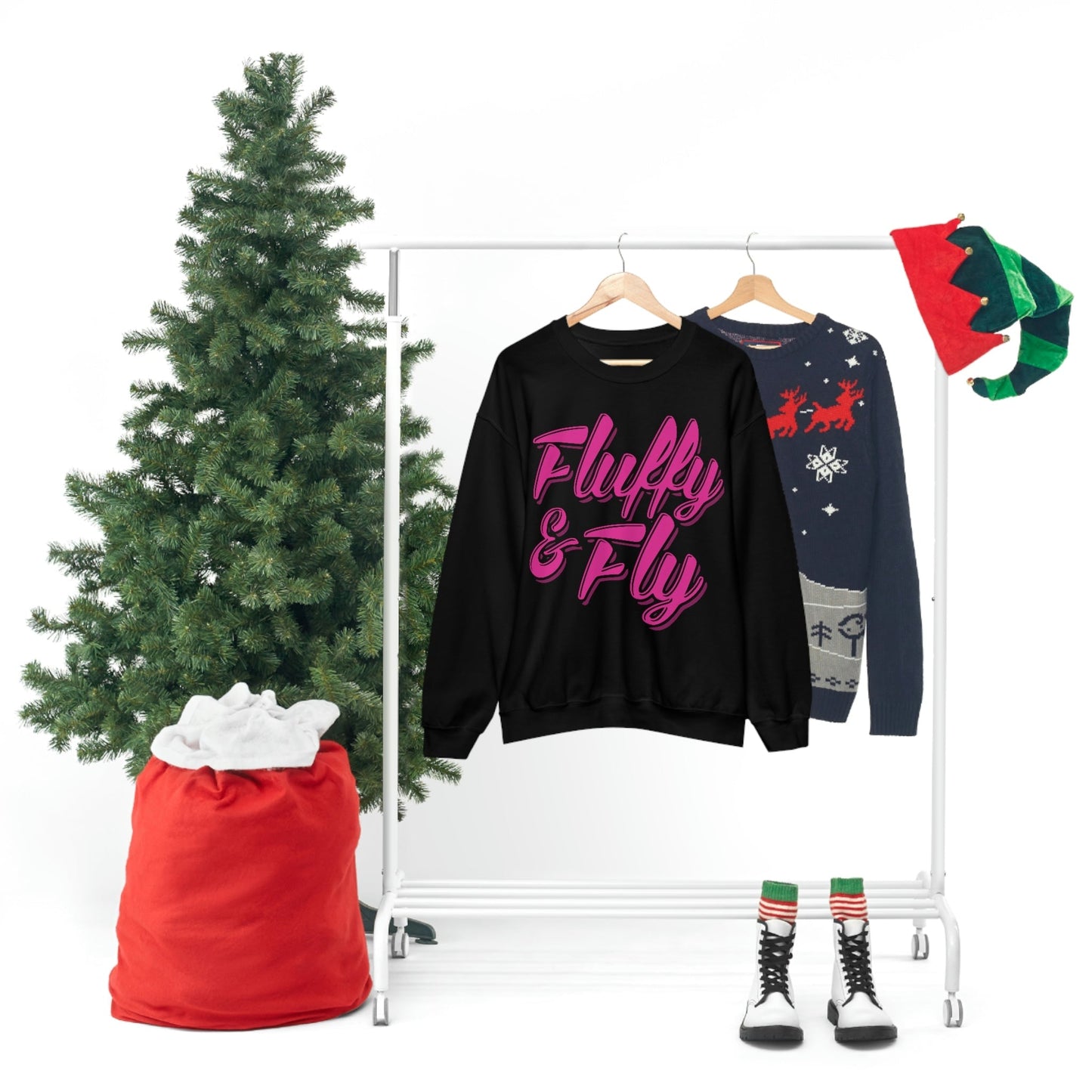 Fluffy & Fly Unisex Heavy Blend™ Crewneck Sweatshirt Sweatshirt Printify