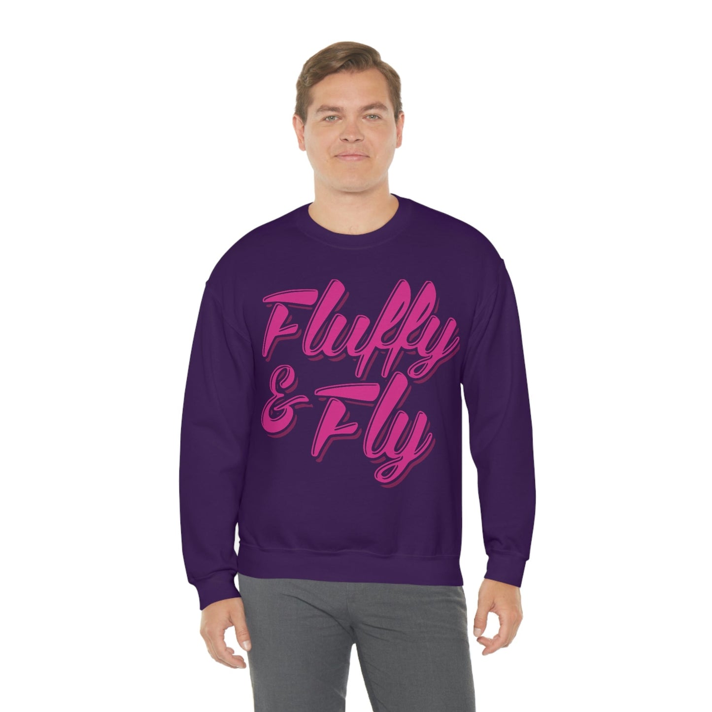 Fluffy & Fly Unisex Heavy Blend™ Crewneck Sweatshirt Sweatshirt Printify 