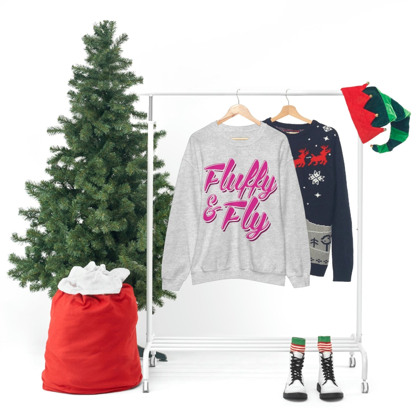 Fluffy & Fly Unisex Heavy Blend™ Crewneck Sweatshirt Sweatshirt Printify