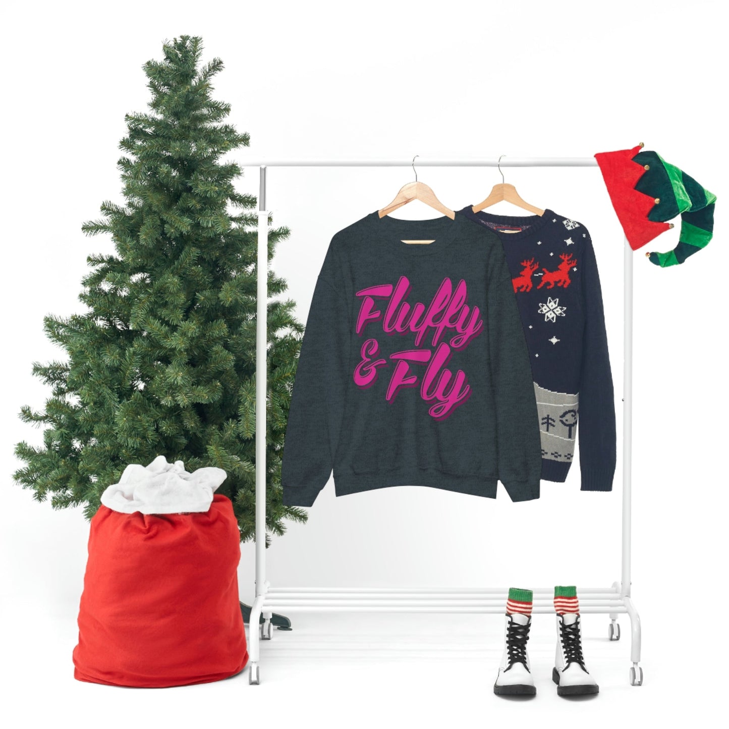 Fluffy & Fly Unisex Heavy Blend™ Crewneck Sweatshirt Sweatshirt Printify