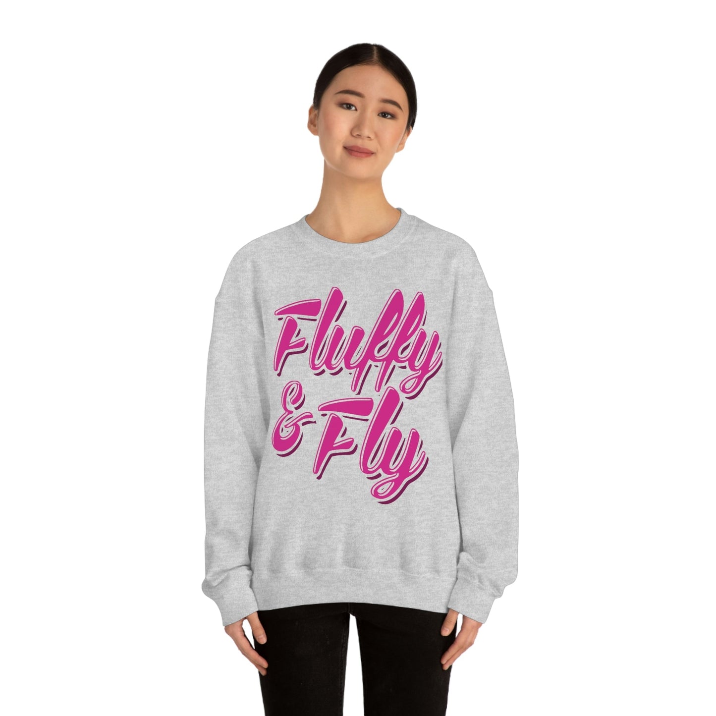 Fluffy & Fly Unisex Heavy Blend™ Crewneck Sweatshirt Sweatshirt Printify