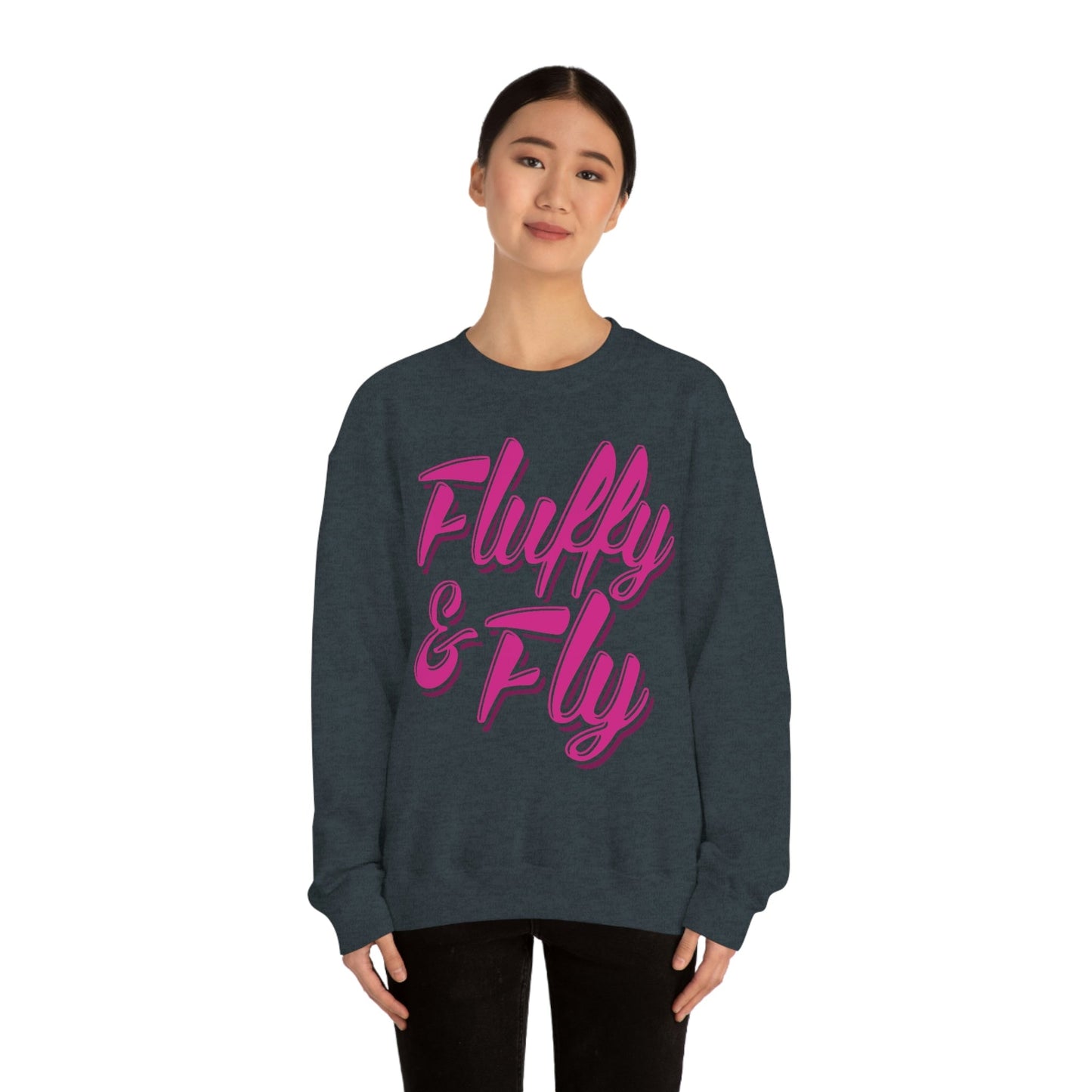Fluffy & Fly Unisex Heavy Blend™ Crewneck Sweatshirt Sweatshirt Printify