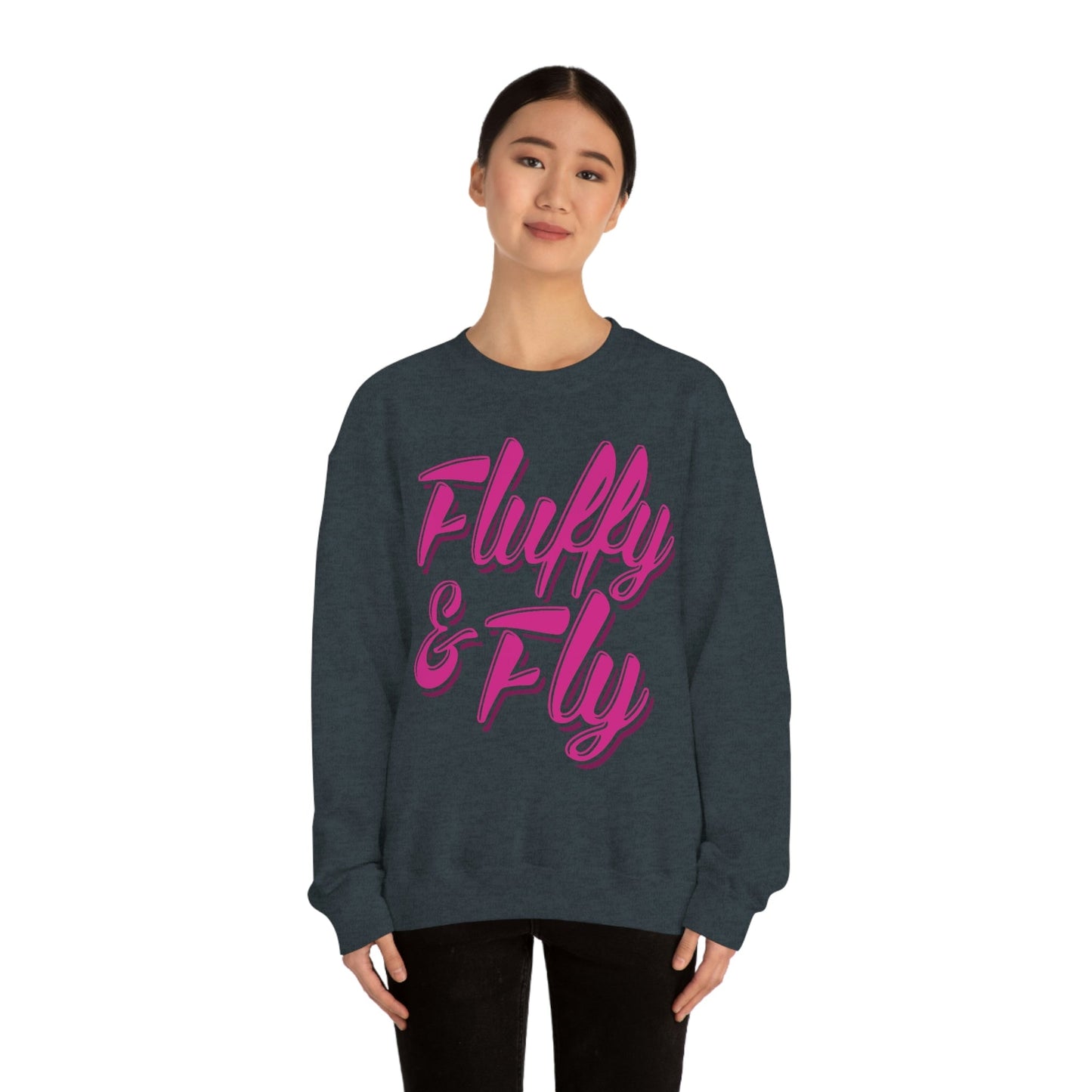 Fluffy & Fly Unisex Heavy Blend™ Crewneck Sweatshirt Sweatshirt Printify 