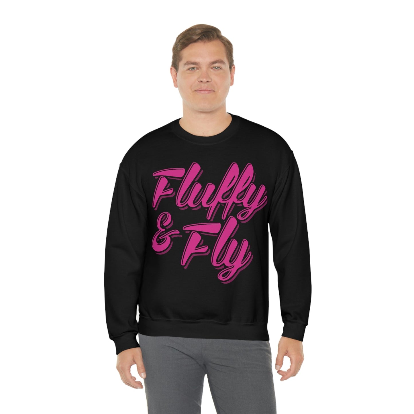 Fluffy & Fly Unisex Heavy Blend™ Crewneck Sweatshirt Sweatshirt Printify