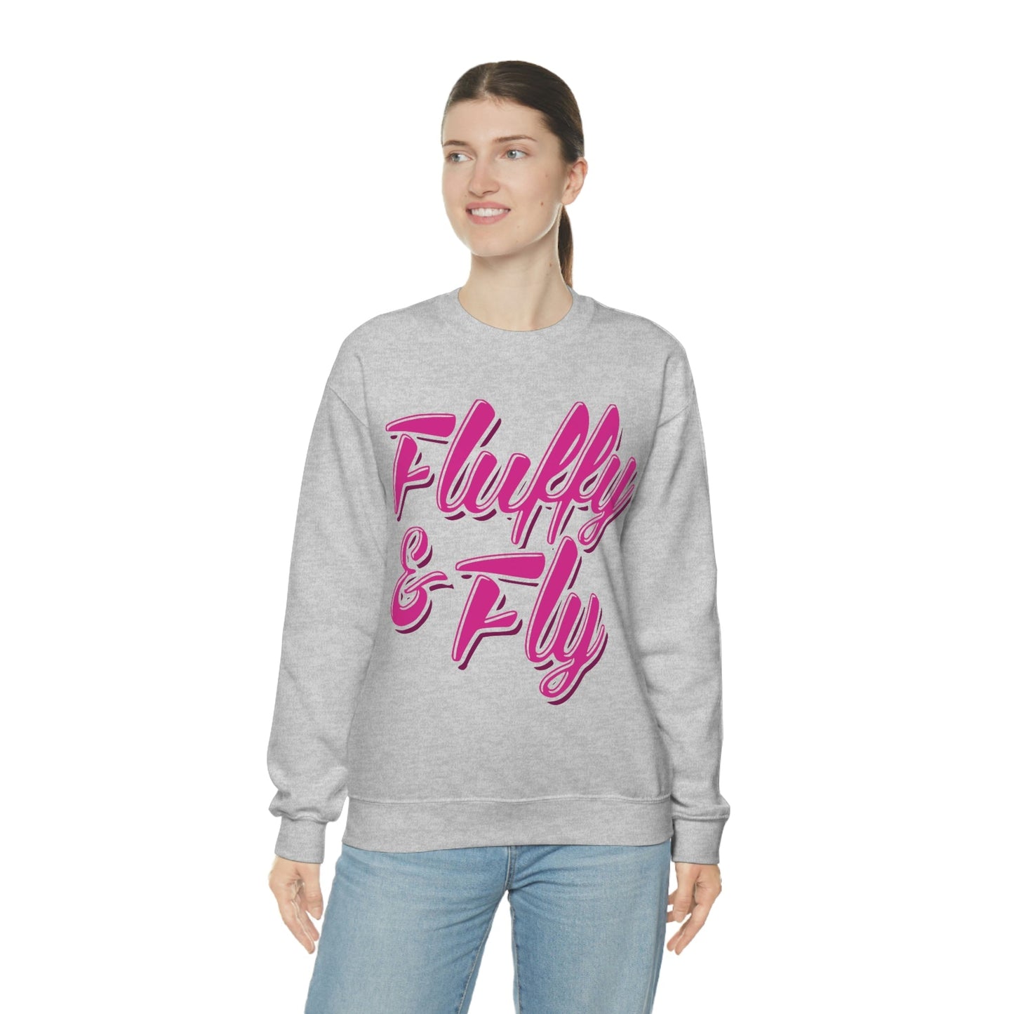 Fluffy & Fly Unisex Heavy Blend™ Crewneck Sweatshirt Sweatshirt Printify 