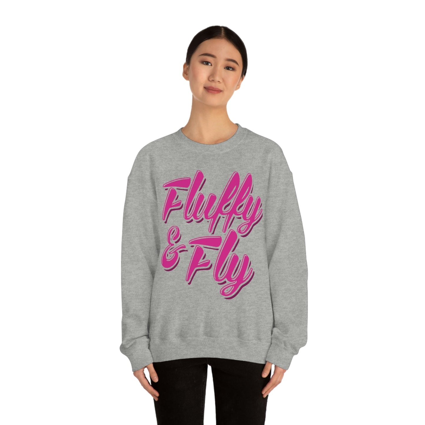 Fluffy & Fly Unisex Heavy Blend™ Crewneck Sweatshirt Sweatshirt Printify 