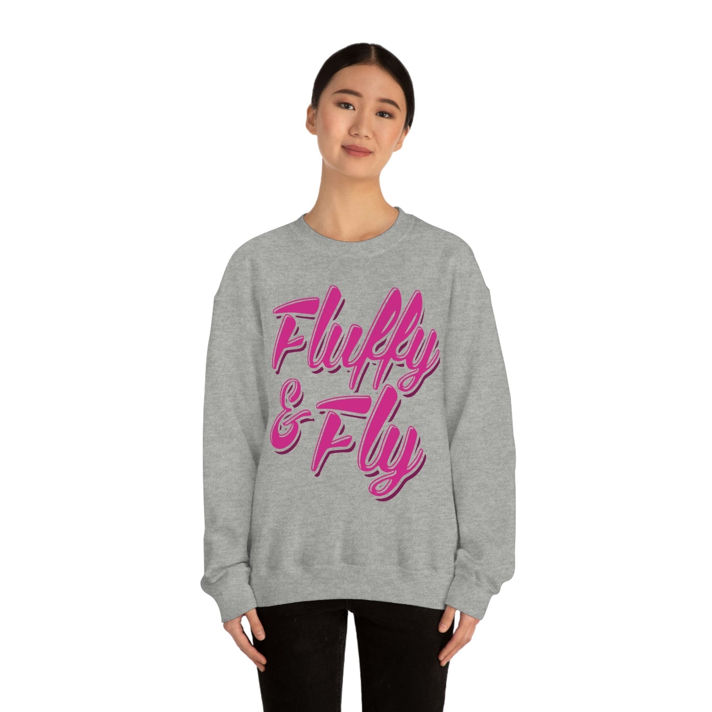 Fluffy & Fly Unisex Heavy Blend™ Crewneck Sweatshirt Sweatshirt Printify