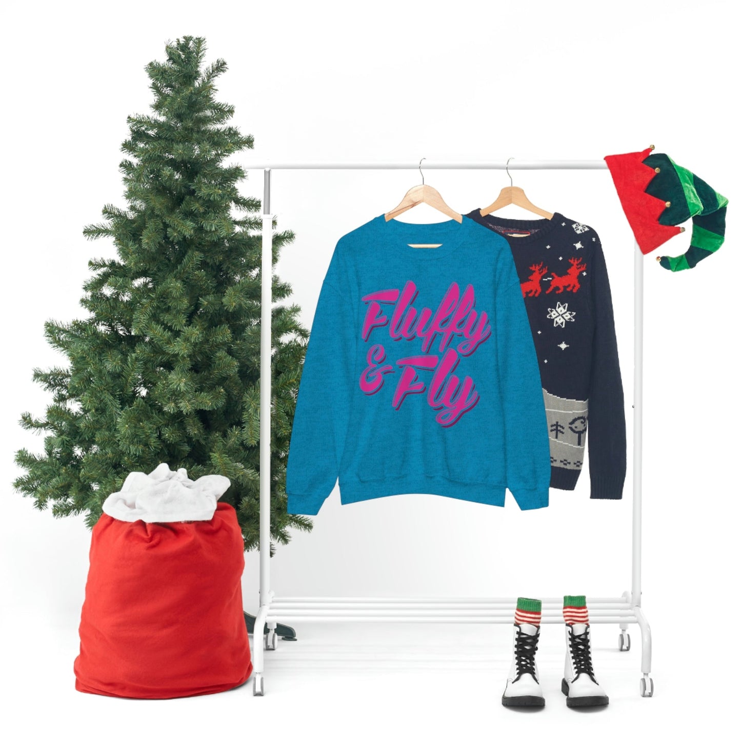 Fluffy & Fly Unisex Heavy Blend™ Crewneck Sweatshirt Sweatshirt Printify