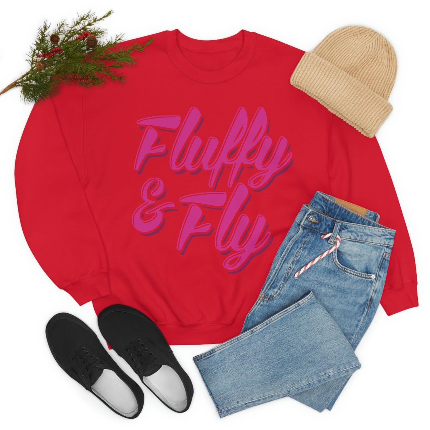 Fluffy & Fly Unisex Heavy Blend™ Crewneck Sweatshirt Sweatshirt Printify