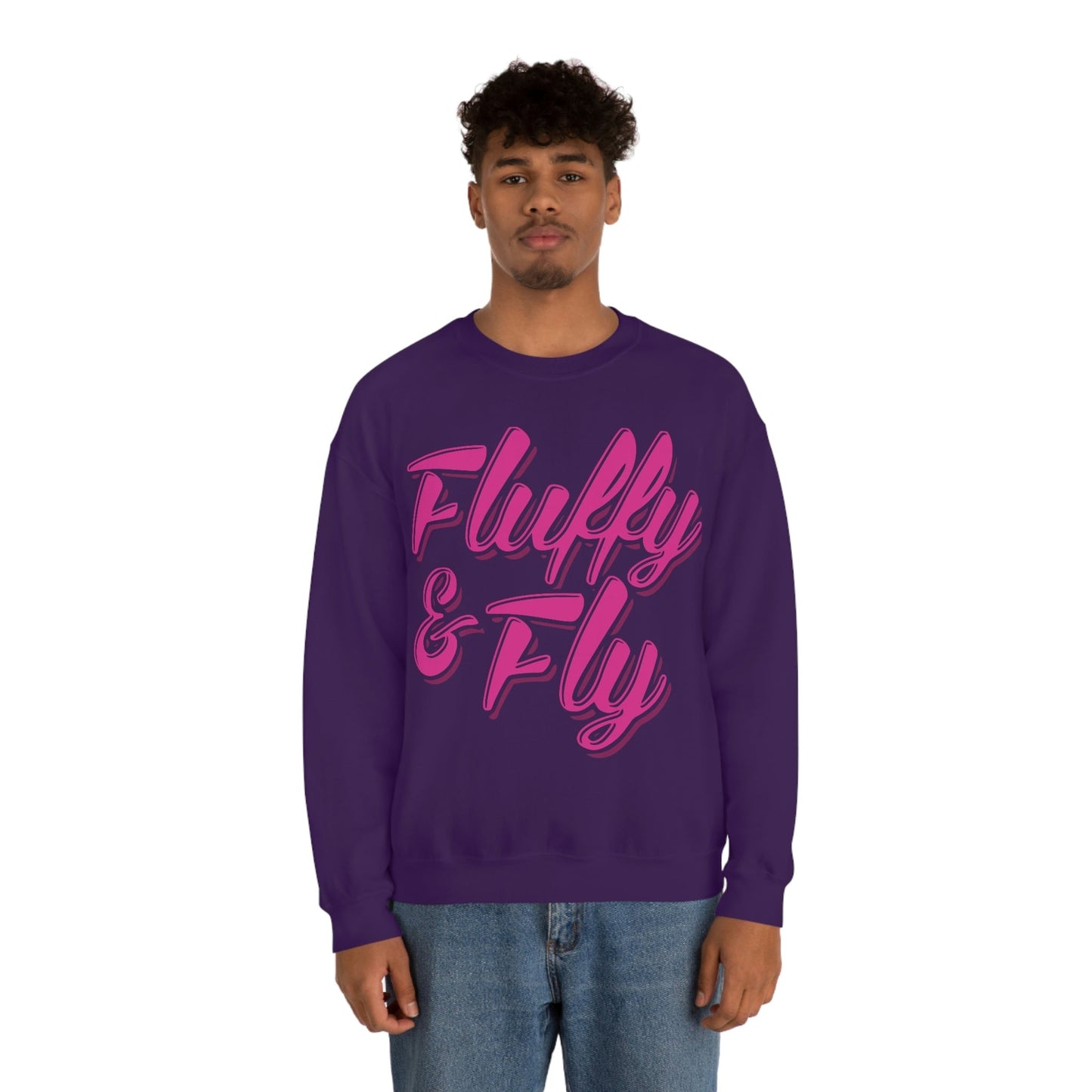 Fluffy & Fly Unisex Heavy Blend™ Crewneck Sweatshirt Sweatshirt Printify