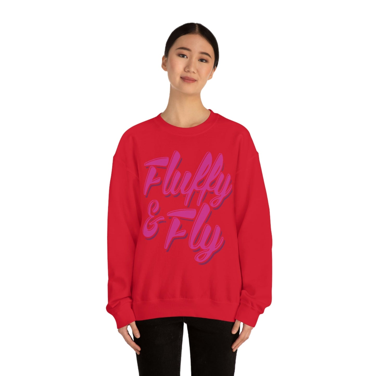 Fluffy & Fly Unisex Heavy Blend™ Crewneck Sweatshirt Sweatshirt Printify 