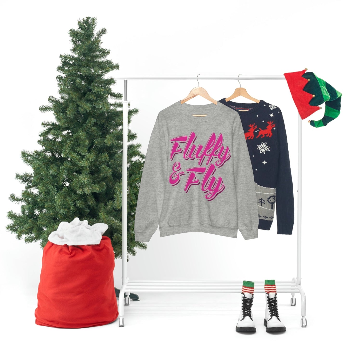 Fluffy & Fly Unisex Heavy Blend™ Crewneck Sweatshirt Sweatshirt Printify