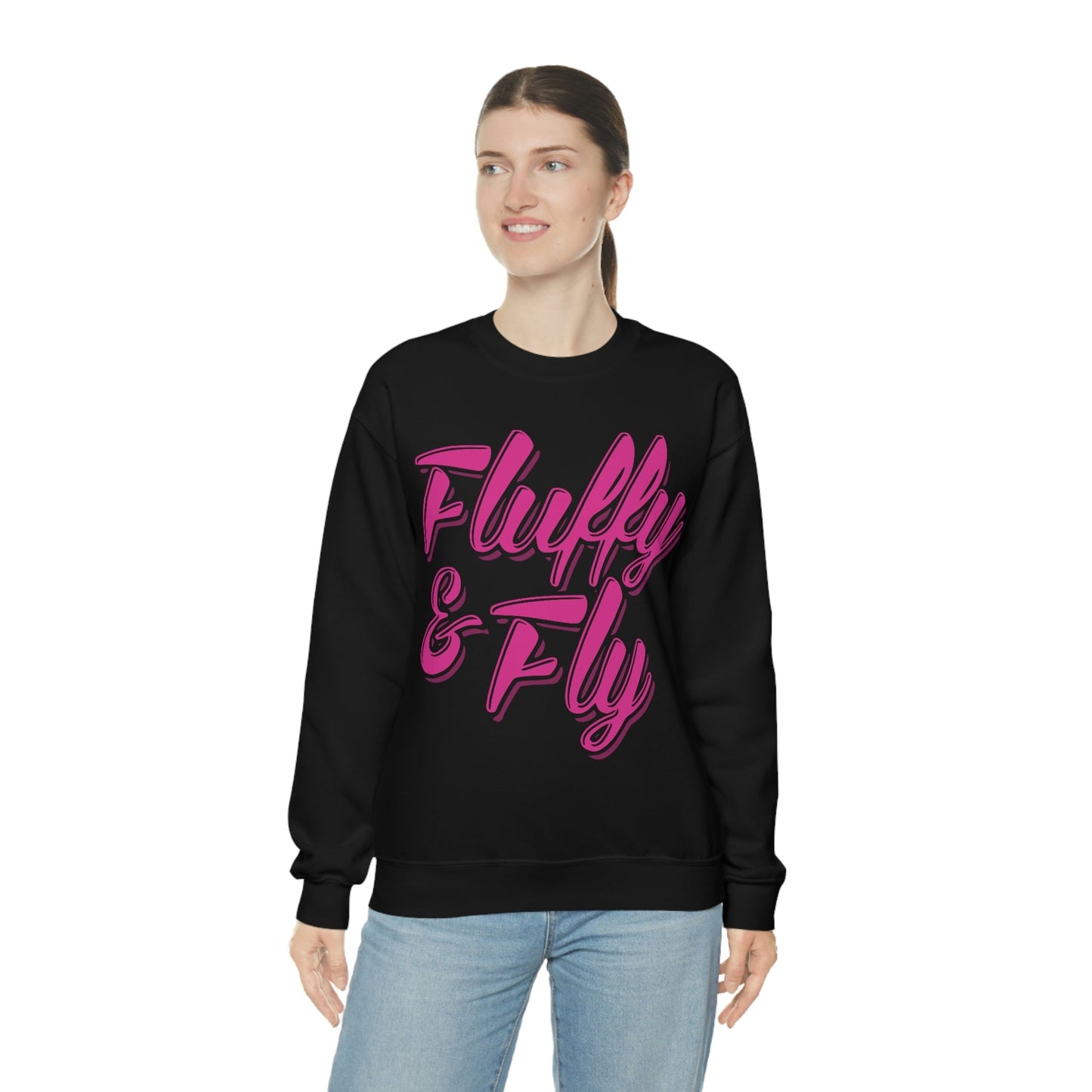 Fluffy & Fly Unisex Heavy Blend™ Crewneck Sweatshirt Sweatshirt Printify 