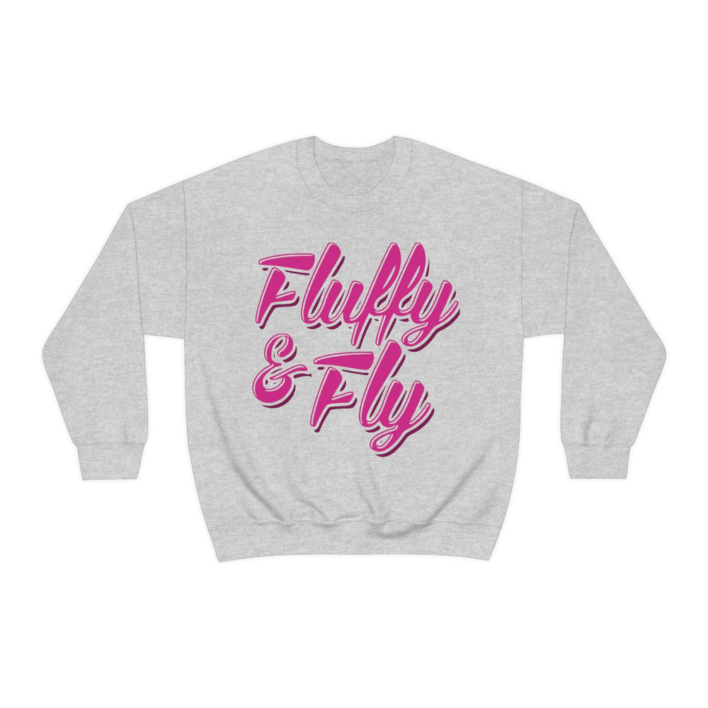 Fluffy & Fly Unisex Heavy Blend™ Crewneck Sweatshirt Sweatshirt Printify S Ash