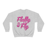 Fluffy & Fly Unisex Heavy Blend™ Crewneck Sweatshirt Sweatshirt Printify S Ash