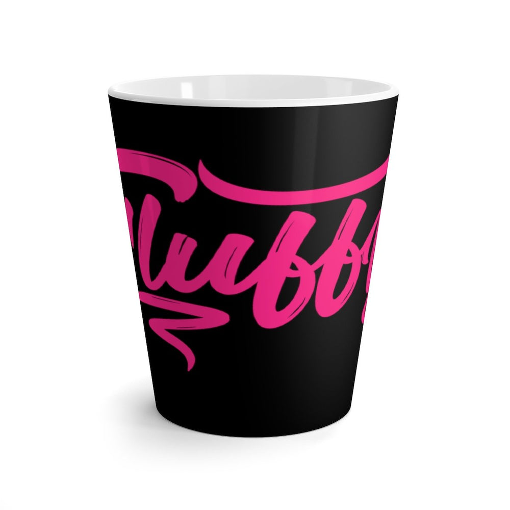 Fluffy Latte mug- Black/Pink Mug Printify 12oz