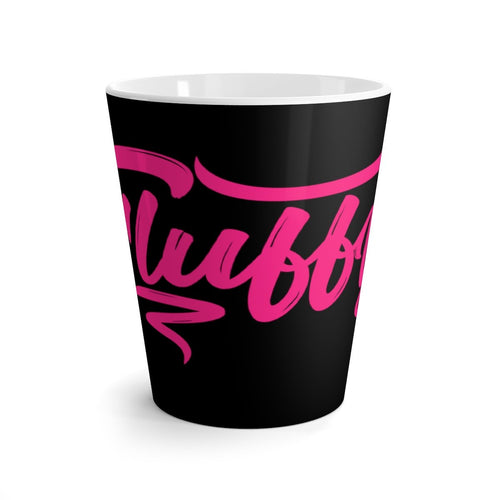 Fluffy Latte mug- Black/Pink Mug Printify 12oz