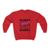 Fluffy Since Birth Unisex Heavy Blend™ Crewneck Sweatshirt Sweatshirt Printify Red L