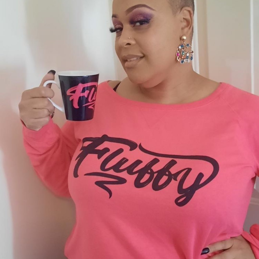Fluffy Women's Curvy French Terry Plus Sweatshirt My Beautiful Fluff