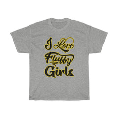 I love Fluffy Girls Men's M-5XL Heavy Cotton Tee T-Shirt Printify Sport Grey M