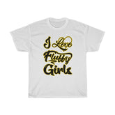 I love Fluffy Girls Men's M-5XL Heavy Cotton Tee T-Shirt Printify White L