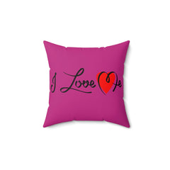 I Love Me Spun Polyester Square Pillow Home Decor Printify