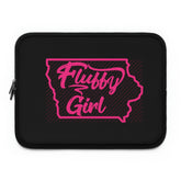 Iowa Fluffy Laptop Sleeve Laptop Sleeve Printify Black 13"
