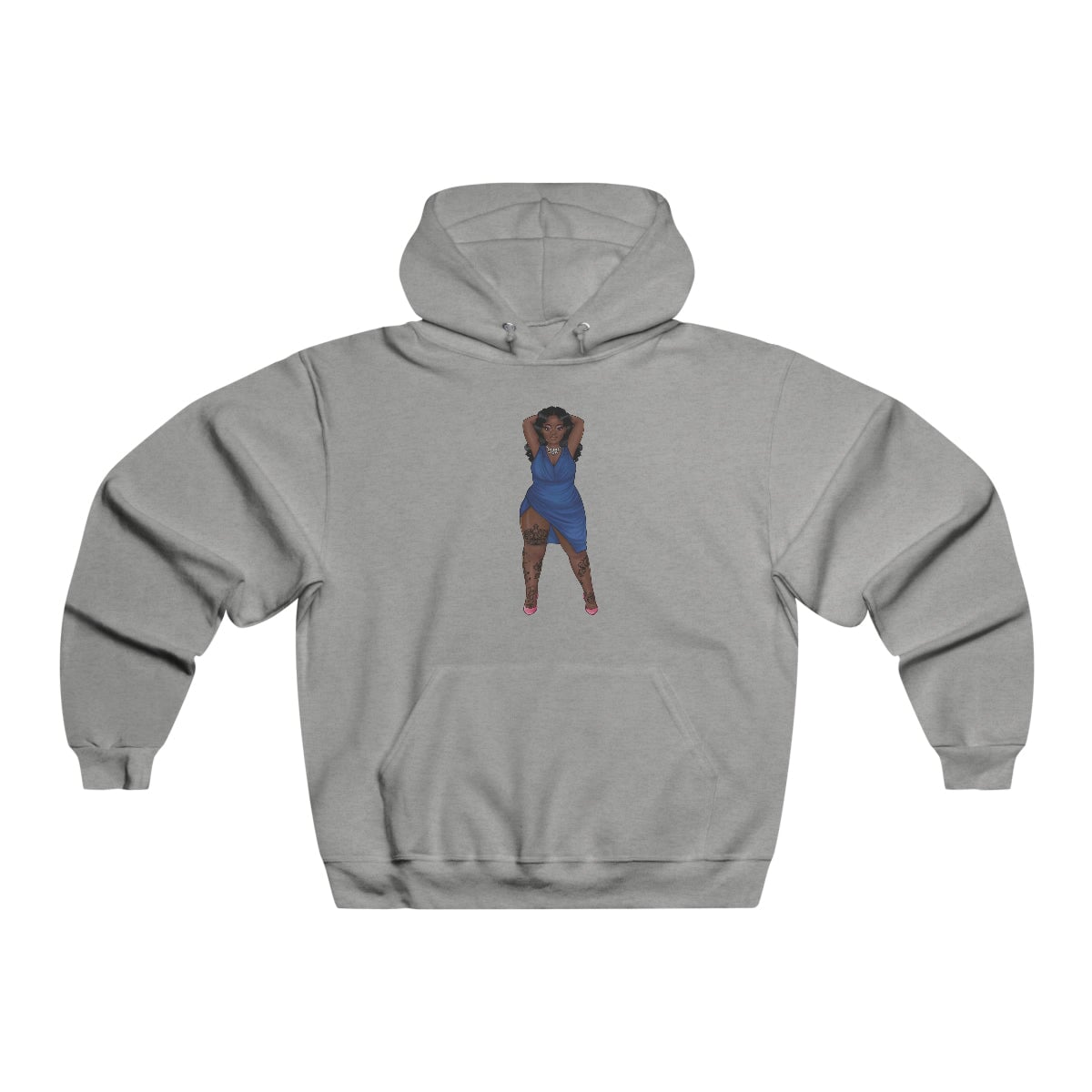 My Beautiful Fluff Show Off Your Fluff KENDRA Hooded Sweatshirt Hoodie Printify Athletic Heather S 