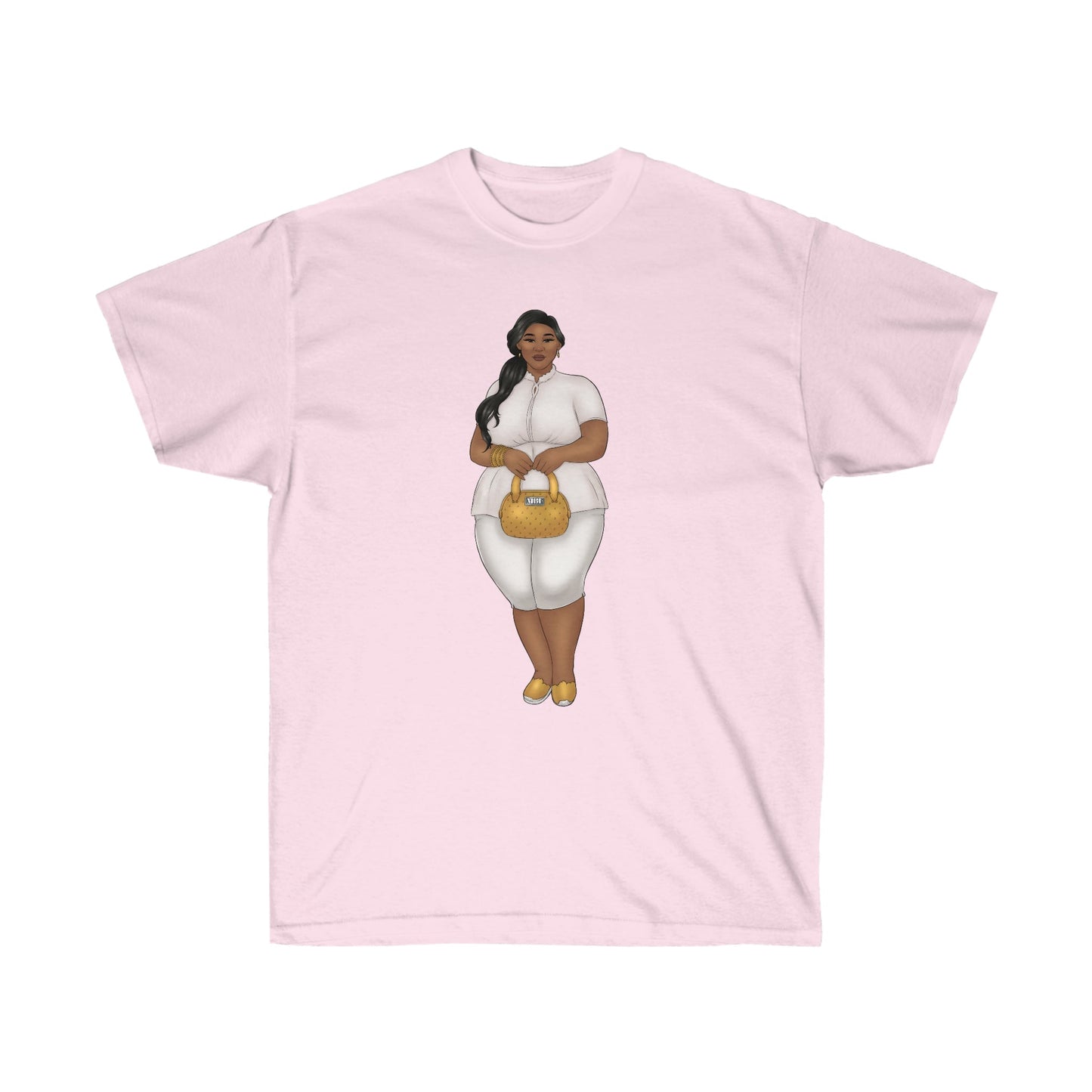 Nicole Show Off Your Fluff Unisex Ultra Cotton Tee S- 5XL T-Shirt Printify Light Pink S