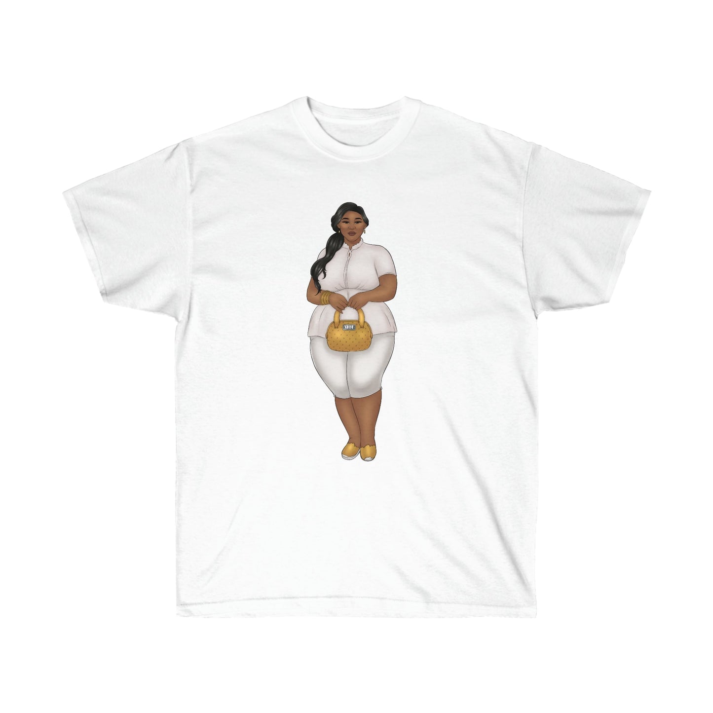 Nicole Show Off Your Fluff Unisex Ultra Cotton Tee S- 5XL T-Shirt Printify White S
