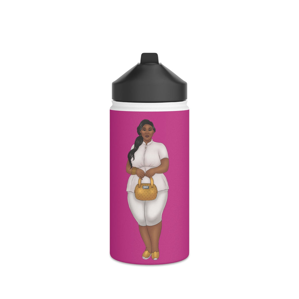 Nicole Stainless Steel Water Bottle Mug Printify 12oz White