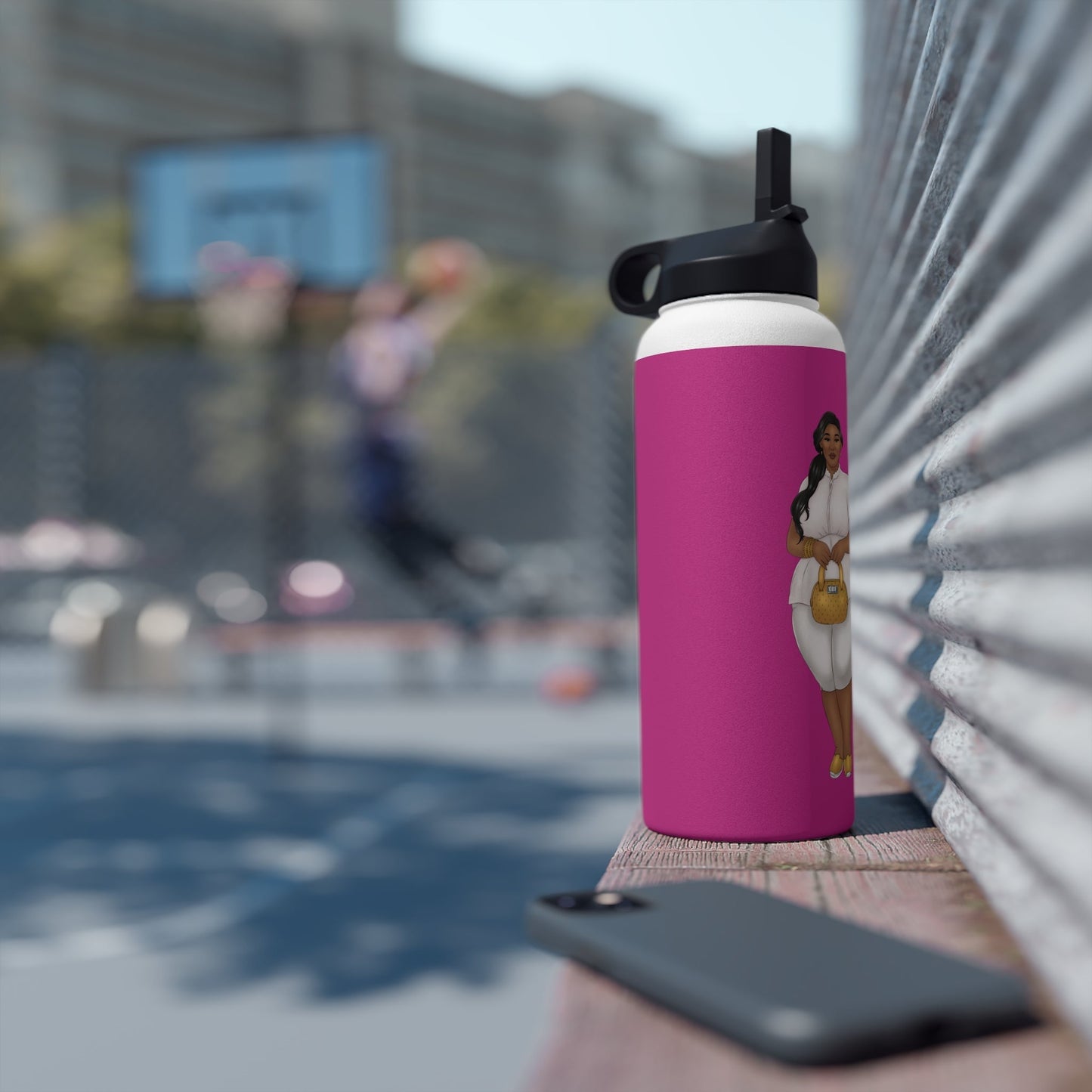 Nicole Stainless Steel Water Bottle Mug Printify