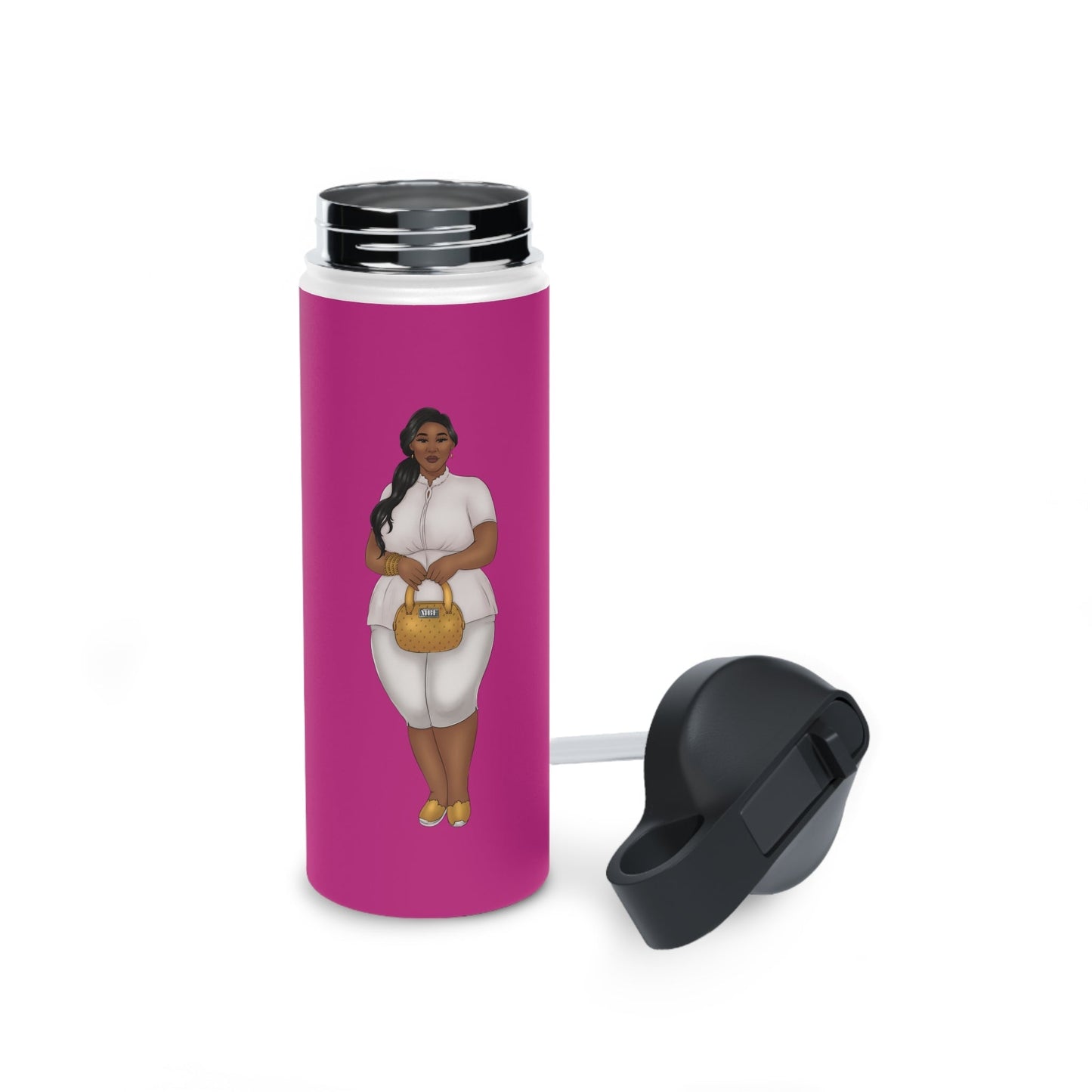 Nicole Stainless Steel Water Bottle Mug Printify