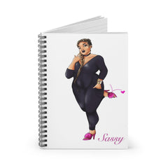 Rasheedah Sassy Notebook Paper products Printify