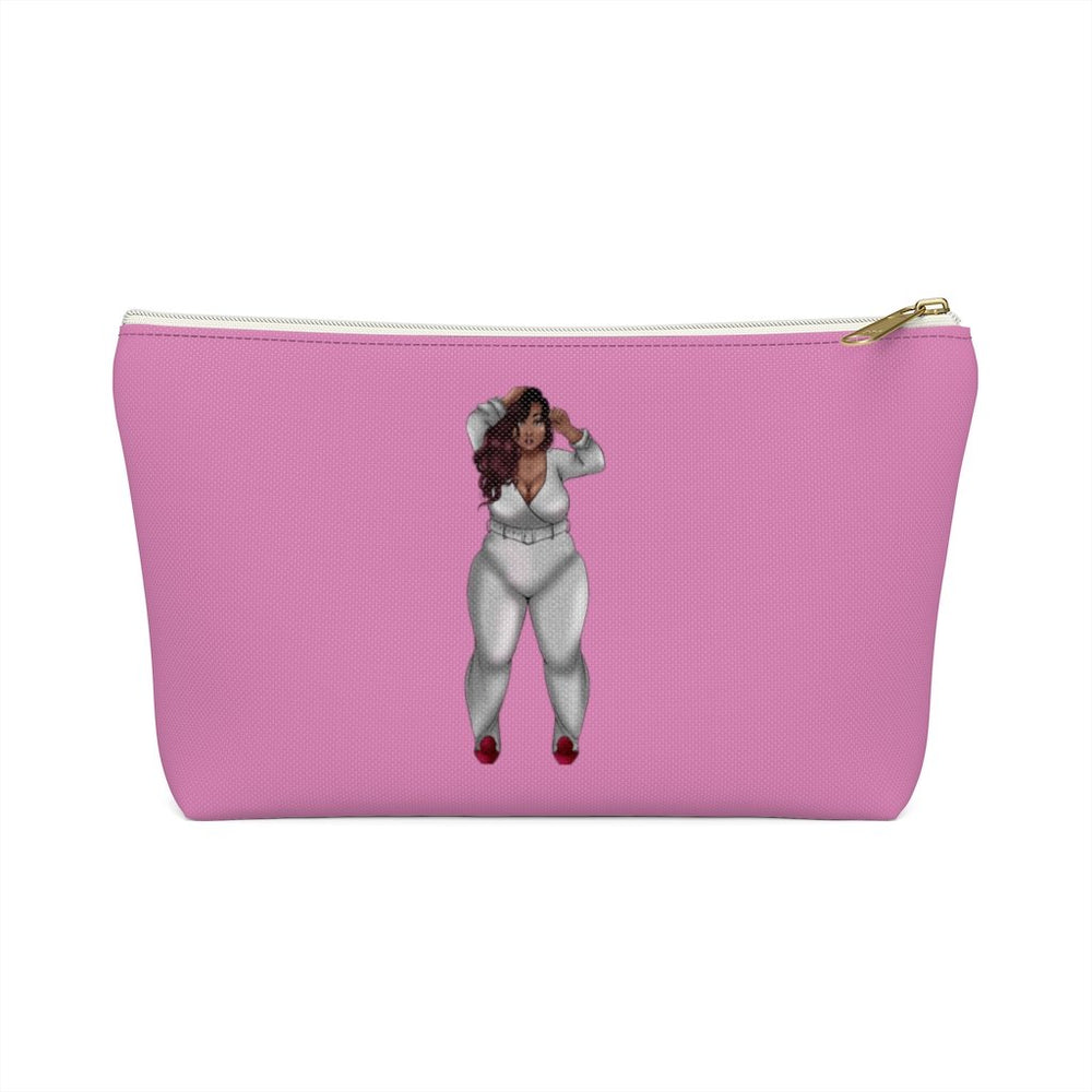 Romeika Accessory Pouch w T-bottom Bags Printify Small White