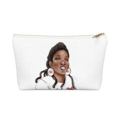 SHUQUANTA Accessory Pouch w T-bottom Bags Printify Small White